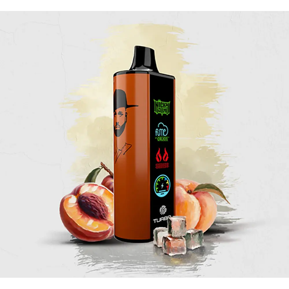 Vape Fume Nicky Jam 15000 Puff 0% Nic Peach XXX (Peach ICE)